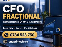 CFO fractional companii CA 5–20 mil. EUR. Director Financiar externalizat
