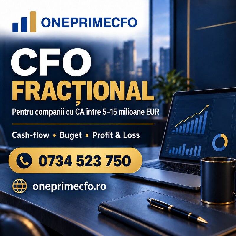 CFO fractional companii CA  5–20 mil. EUR. Director Financiar externalizat